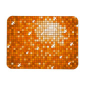 Disco Tiles Oranje premium magneet (Horizontaal)