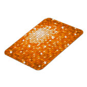 Disco Tiles Oranje premium magneet (Linkerzijde)