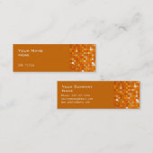 Disco Tiles Oranje side skinny oranje Mini Visitekaartje (Voorkant / Achterkant)