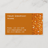 Disco Tiles Oranje visitekaartje (Achterkant)