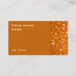 Disco Tiles Oranje visitekaartje