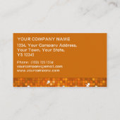 Disco Tiles Oranje visitekaartje oranje streep (Achterkant)