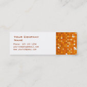 Disco Tiles Oranje visitekaartje side skinny white (Achterkant)