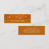 Disco Tiles Oranje visitekaartje skinny (Voorkant / Achterkant)