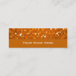Disco Tiles Oranje visitekaartje skinny