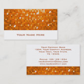 Disco Tiles Oranje visitekaartje wit (Voorkant / Achterkant)