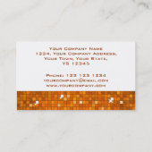 Disco Tiles Oranje visitekaartje wit (Achterkant)