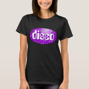 Disco Tiles Paars 'disco' t-shirt zwart
