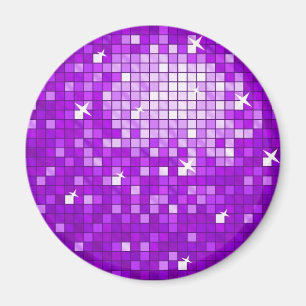 Disco Tiles Paars fridge magnet