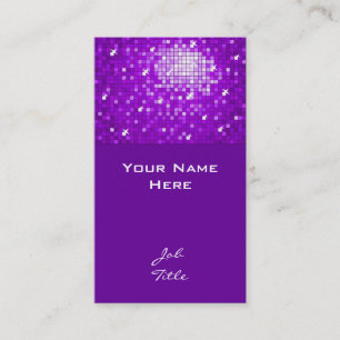Disco Tiles Paars visitekaartje top