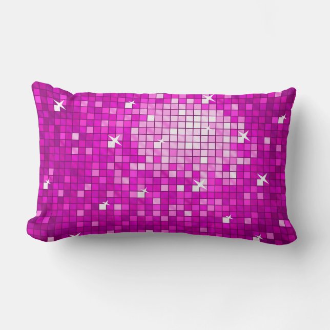 Disco Tiles Pink gooit kussen (Voorkant)