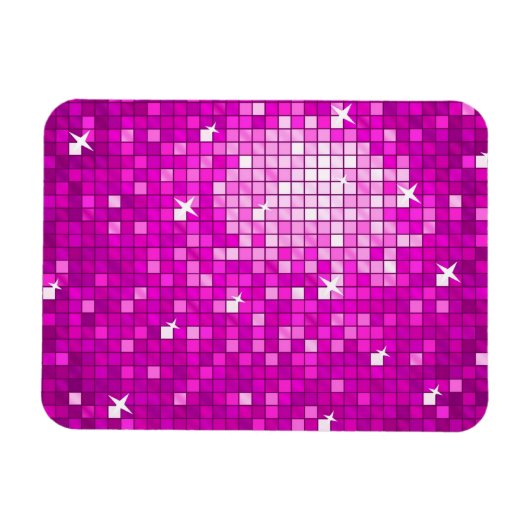 Disco Tiles Pink premium magneet (Horizontaal)
