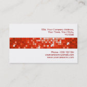 Disco Tiles Red tegelband wit Visitekaartje (Achterkant)