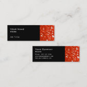 Disco Tiles Red visitekaartje side skinny black (Voorkant / Achterkant)