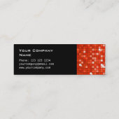 Disco Tiles Red visitekaartje side skinny black (Achterkant)