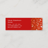 Disco Tiles Red visitekaartje side skinny red (Achterkant)