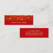 Disco Tiles Red visitekaartje skinny (Voorkant / Achterkant)