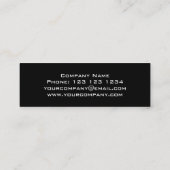 Disco Tiles Red visitekaartje skinny black (Achterkant)