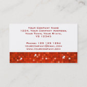 Disco Tiles Red visitekaartje wit (Achterkant)