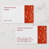 Disco Tiles Red visitekaartje zijde wit (Voorkant / Achterkant)