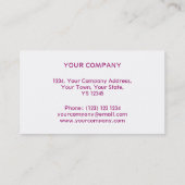 Disco Tiles Roze tegelstreep wit terug Visitekaartje (Achterkant)