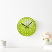 Disco Tiles-wandklok Ronde Klok (Huis)