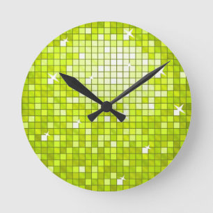 Disco Tiles-wandklok Ronde Klok