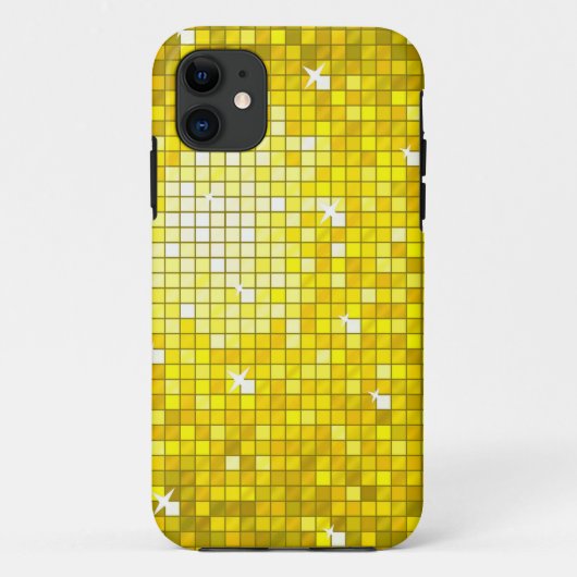 Disco Tiles Yellow iPhone 5 hoesje (Achterkant)