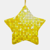 Disco Tiles Yellow ornament star (Achterkant)