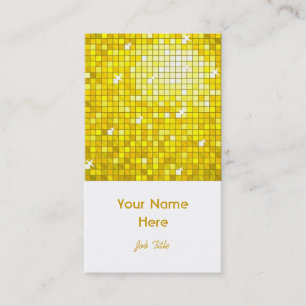Disco Tiles Yellow visitekaartje white portret