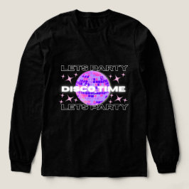 Disco Time Party T-shirt met lange mouwen