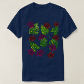 Disco Tropical Monstera Deliciosa green leaf en T-shirt (Design voorkant)