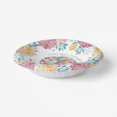 Disco Tuin Feest Retro Bloemen Verjaardag Papieren Kommen (Gebogen)