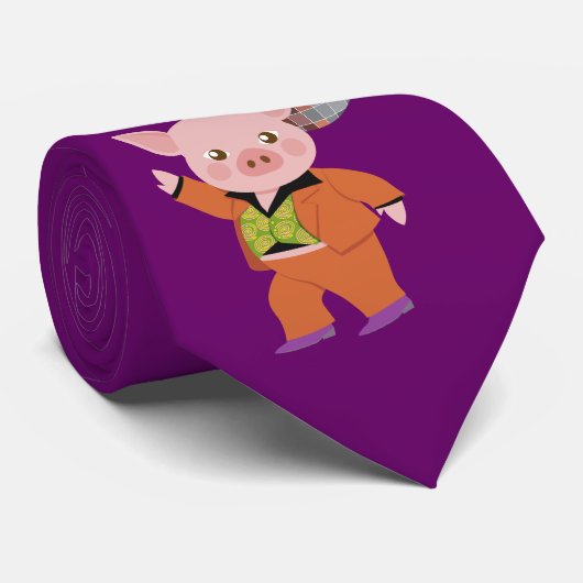 Disco-varken Stropdas (Opgerold)