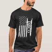 Disco Verenigde Staten verontrust door Amerikaanse T-shirt (Voorkant)