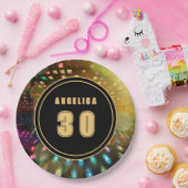 Disco Verjaardag Papieren Bordje (Feest)