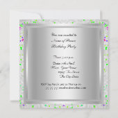 Disco-verjaardagsfeest Uitnodiging (Achterkant)