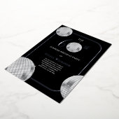 Disco Verrassing 60e Verjaardagsfeestje Folie Uitnodiging (Gedraaid)