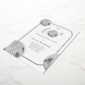 Disco Verrassing 60e Verjaardagsfeestje Folie Uitnodiging (Gedraaid)