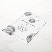 Disco Verrassing 60e Verjaardagsfeestje Folie Uitnodiging (Gedraaid)