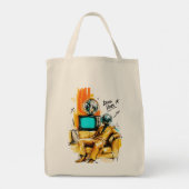 Disco Vibes Retro 80s Disco Bal Kunst Tote Bag (Achterkant)