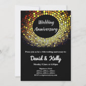 disco , vintage , dansbruiloft , uitnodiging tot h (Voorkant)