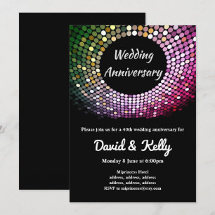 disco, vintage, dansfeest, uitnodiging voor jubile