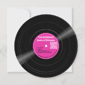 DISCO Vinyl Grammofoonplaat - Groovy Paarse Label Save The Date (Achterkant)