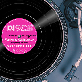 DISCO Vinyl Grammofoonplaat - Groovy Paarse Label Save The Date