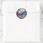 Disco Volleybal Ronde Stickers (Tas)