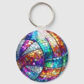 Disco Volleybal Sleutelhanger (Achterkant)