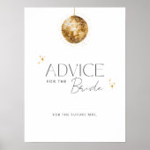 Disco Vrijgezellenfeest advies voor de bruid Poster (Voorkant)