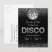 Disco vrijgezellenfeest weekend Save The Date Briefkaart (Voorkant / Achterkant)