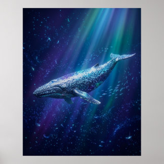 Disco Walvis Diepe Gloed Poster